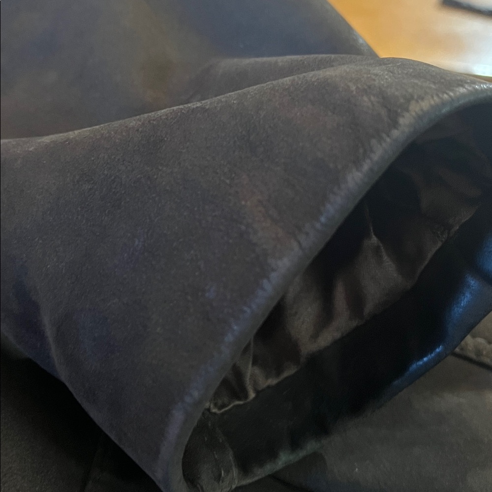 Vintage Bohemian Brown Suede Fitted Jacket w/pockets & decorative Buttons Size S - Picture 15 of 16